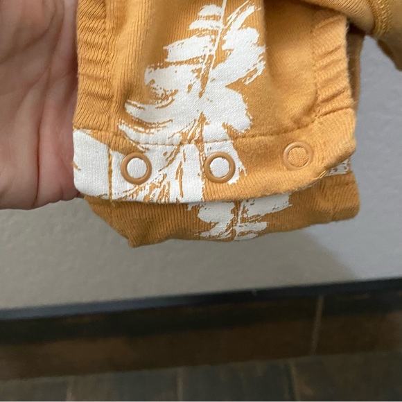 This is a mustard yellow dress and a cream colored cardigan - Picture 6 of 8